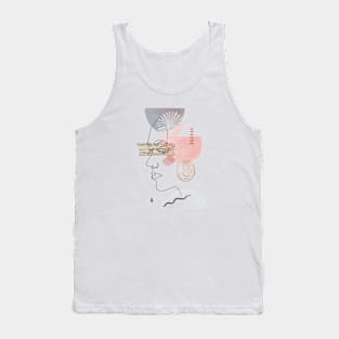 Abstract woman face Tank Top